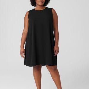 Eileen Fisher silk Black Sleeveless Dress